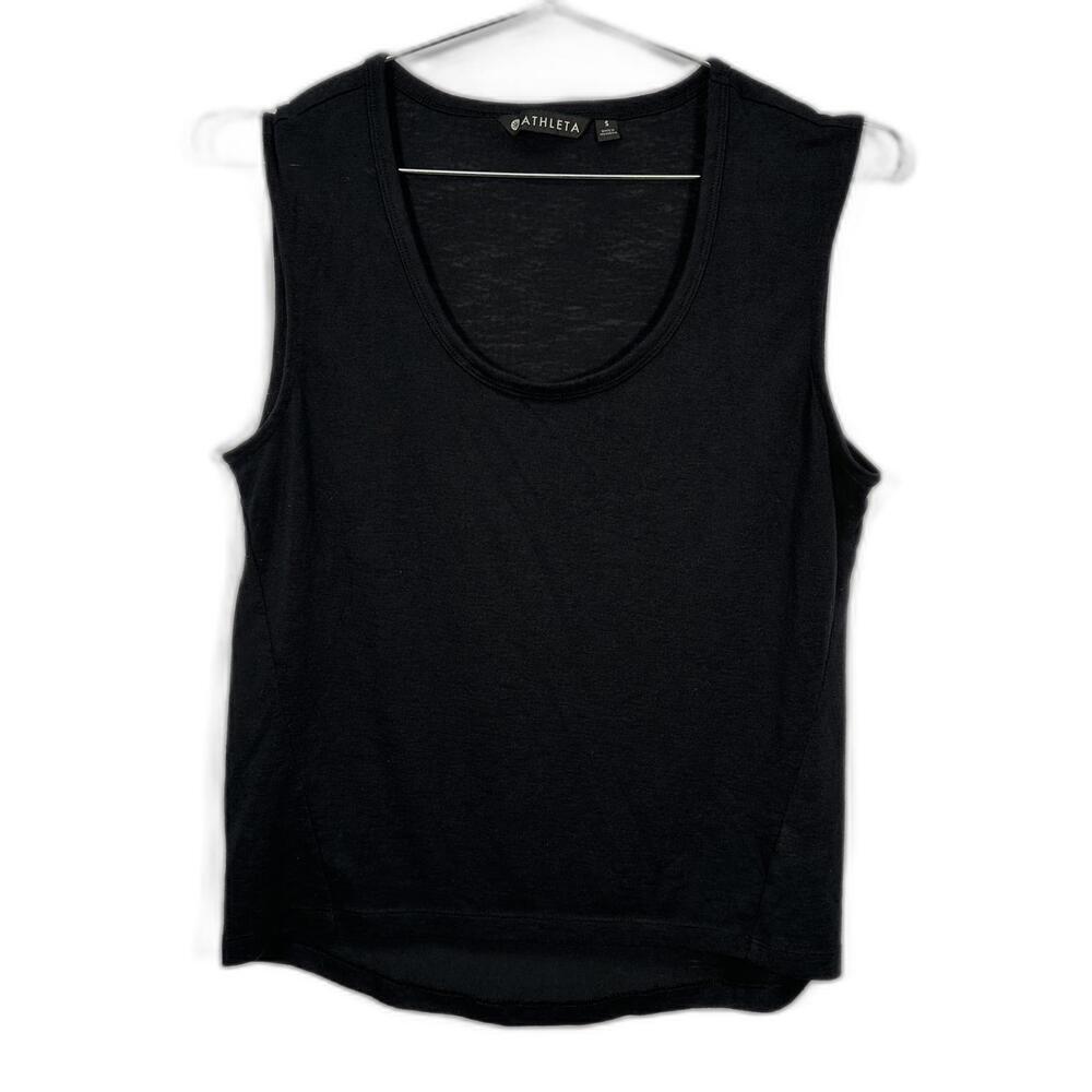 Black Athleta Modal Blend Tank Top Large